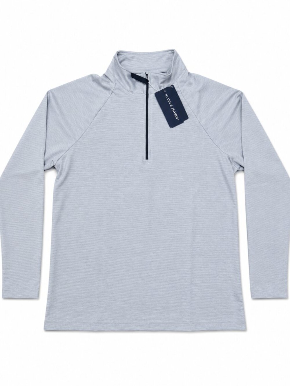 Devon & Jones Women's Light Grey Quarter Zip